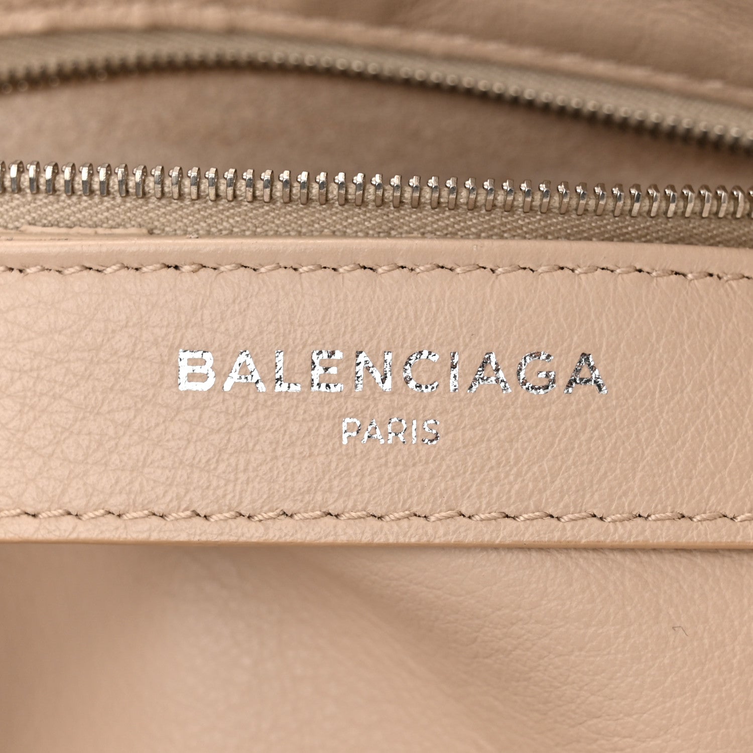 Balenciaga Calfskin Papier Mini A4 Zip Around Tote Light Beige 6 of 13