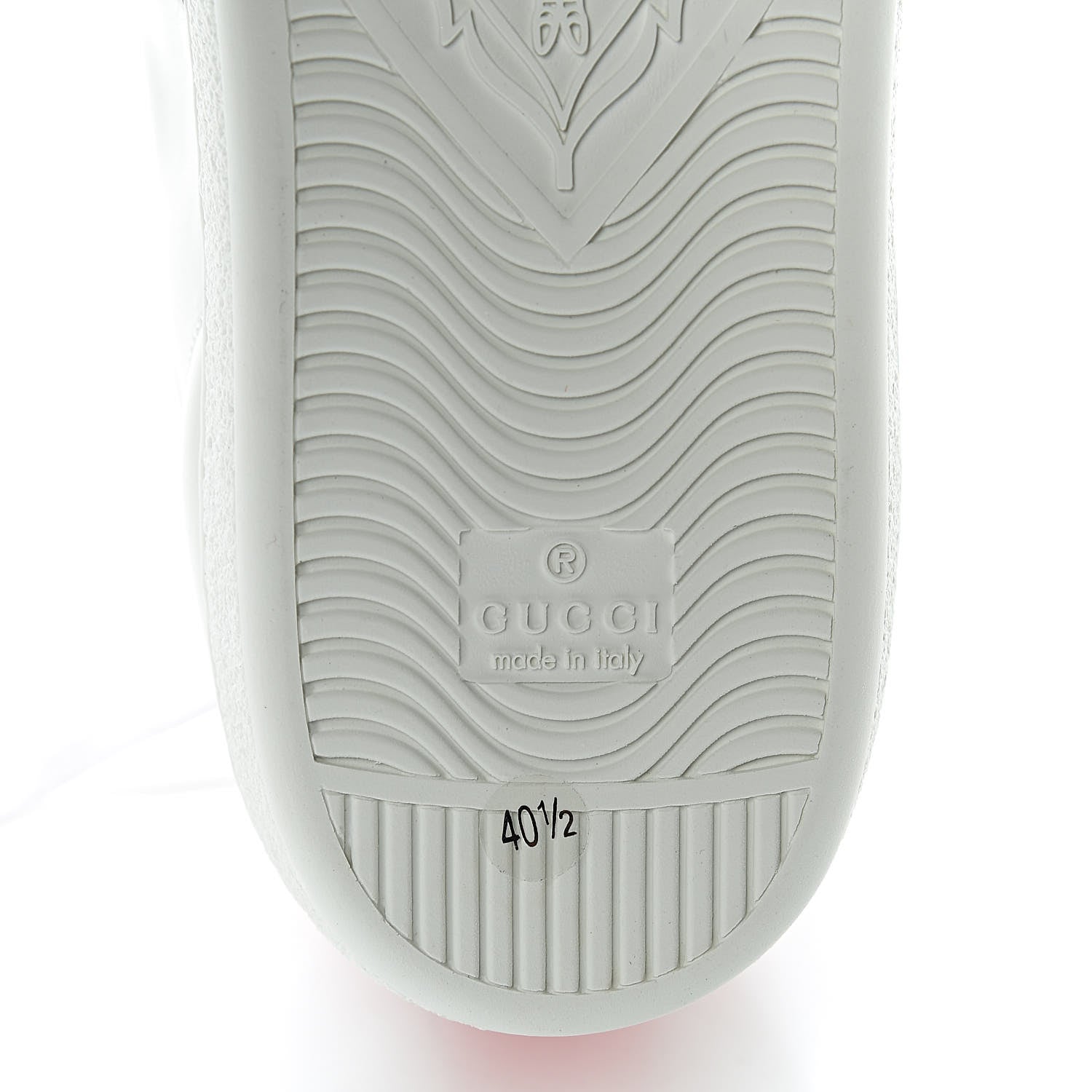 Gucci Calfskin Ayers Web Womens Ace Bow Lace Sneakers 40.5 White 7 of 10