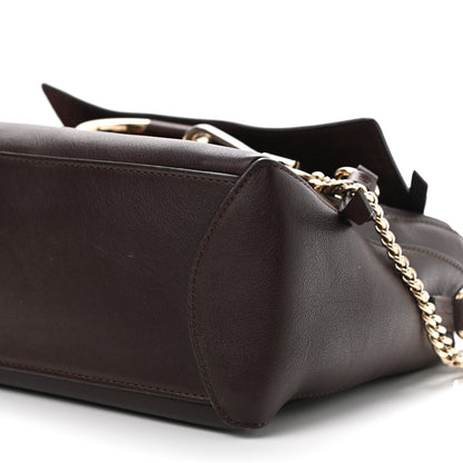 Chloe Calfskin Small Faye Day Shoulder Bag Carbon Brown 12 of 12