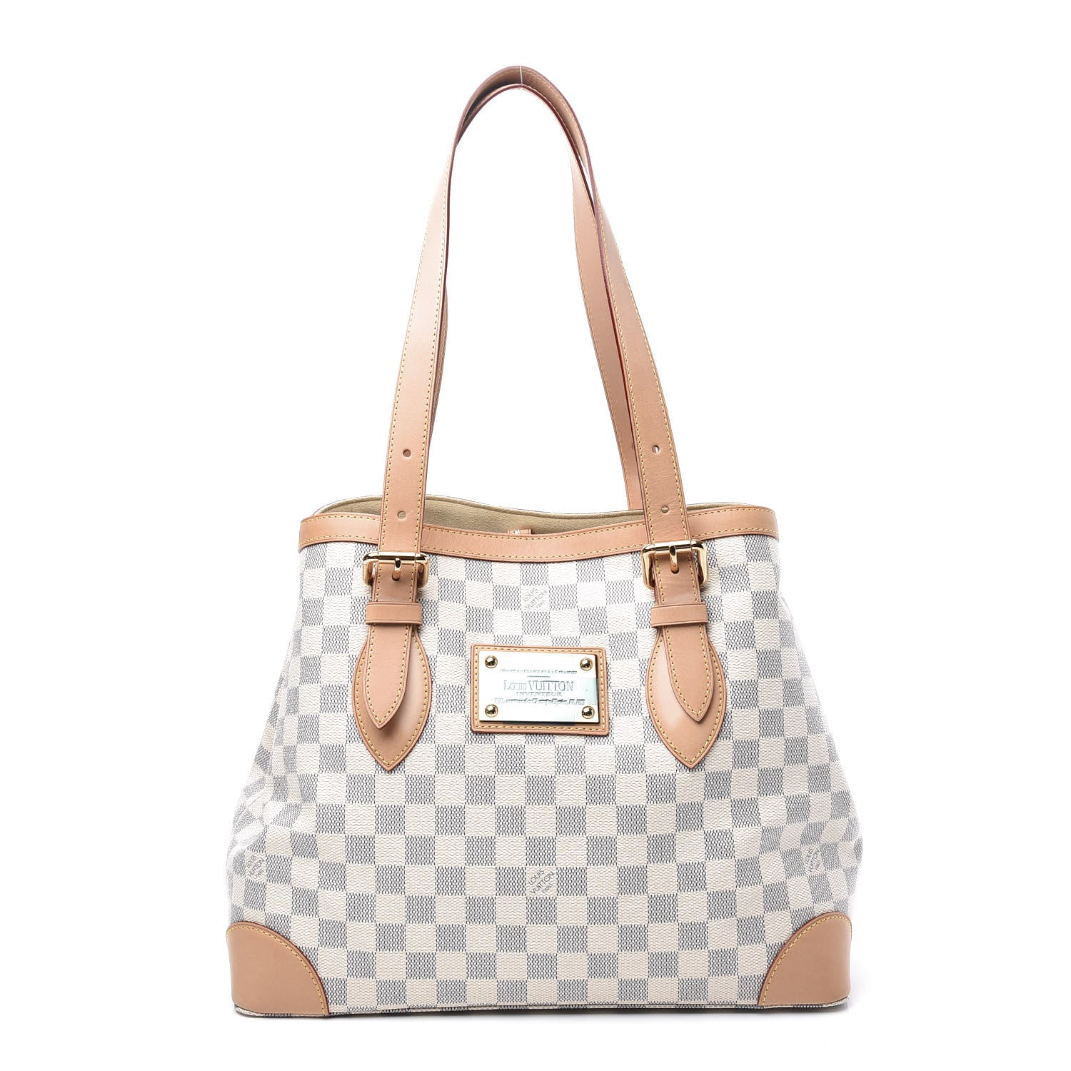 Louis Vuitton Damier Azur Hampstead MM 1 of 9