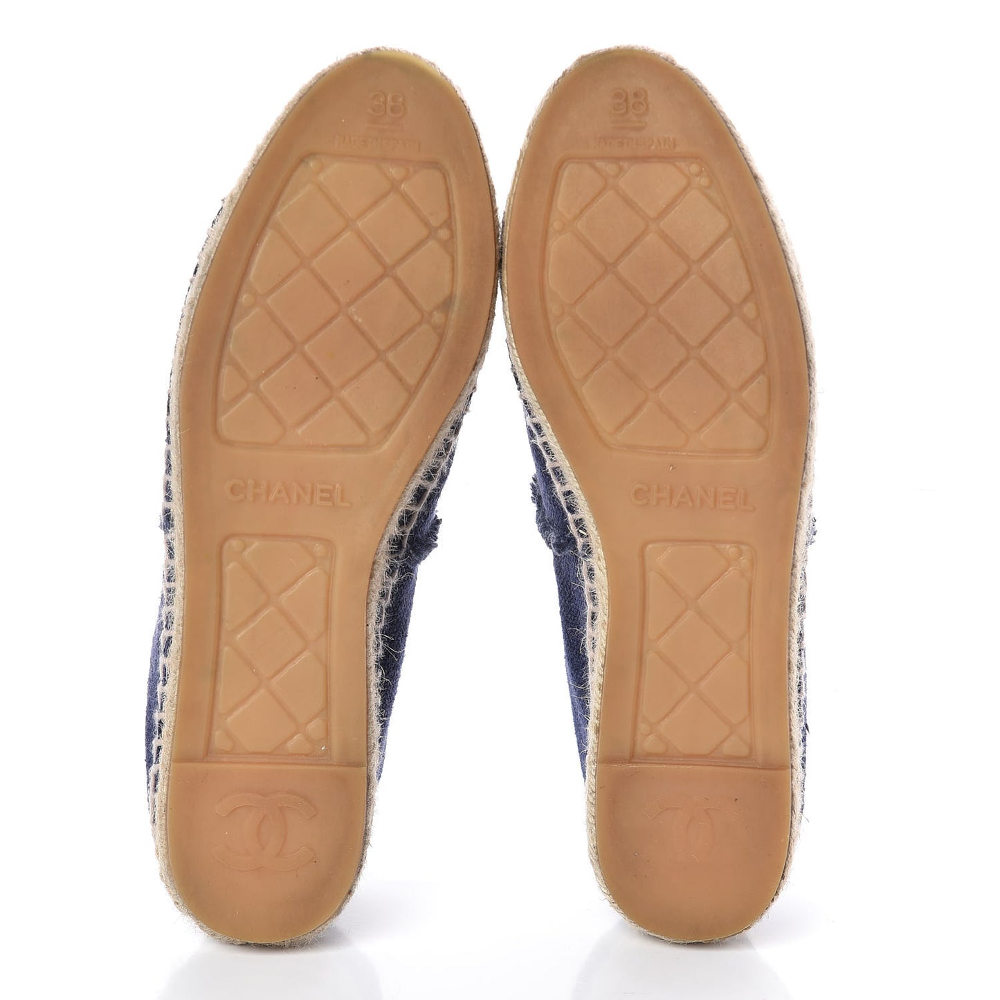 Denim Toile CC Espadrilles 38 Navy Black
