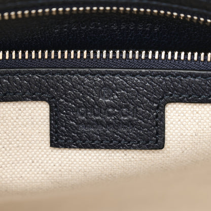 Gucci GG Supreme Monogram Web Small Ophidia Top Handle Bag Beige Blue 6 of 11
