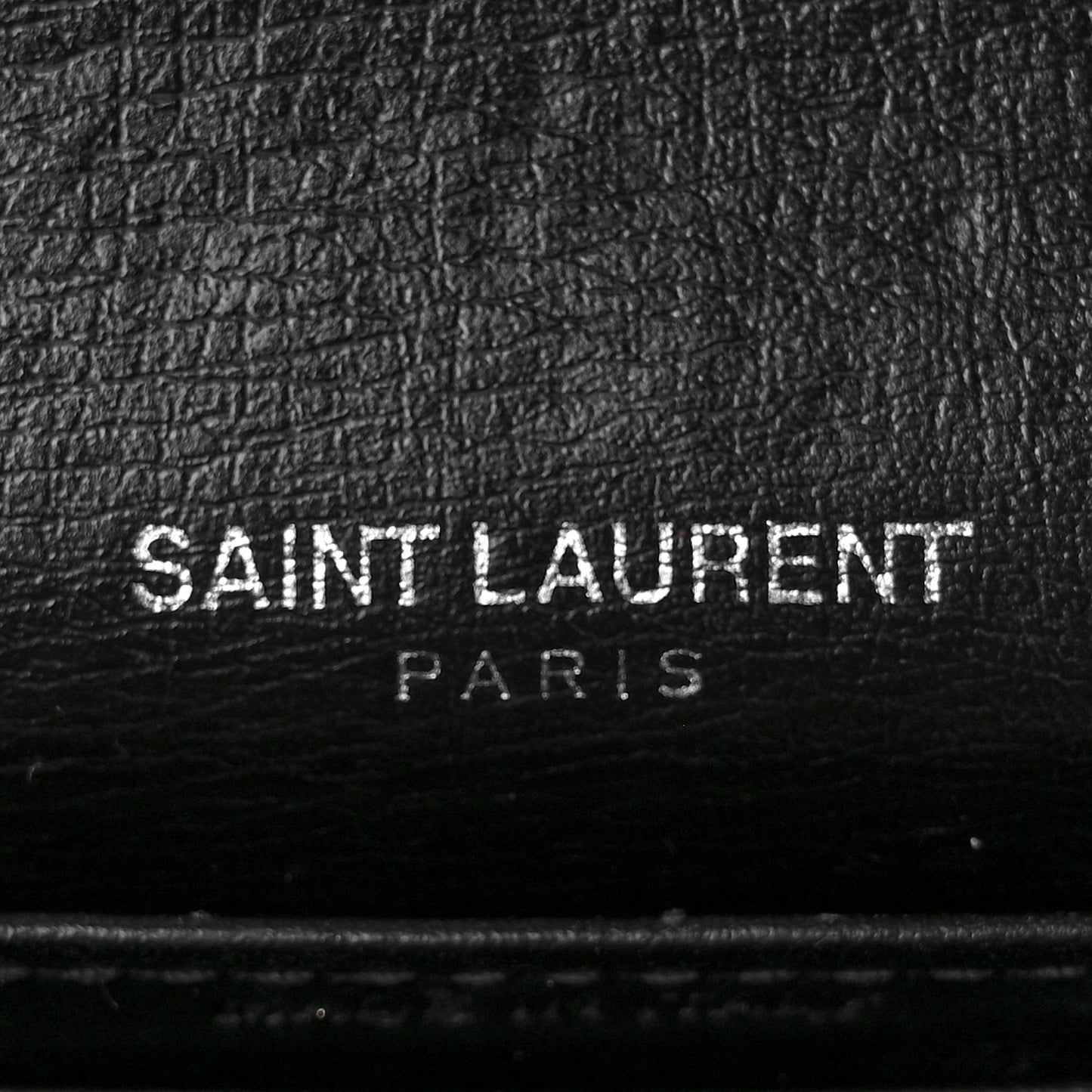 Calfskin Monogram Sunset Chain Wallet Black