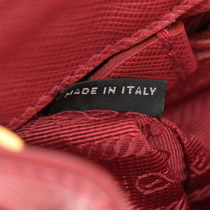 Prada Saffiano Small Galleria Double Zip Rosso 8 of 17