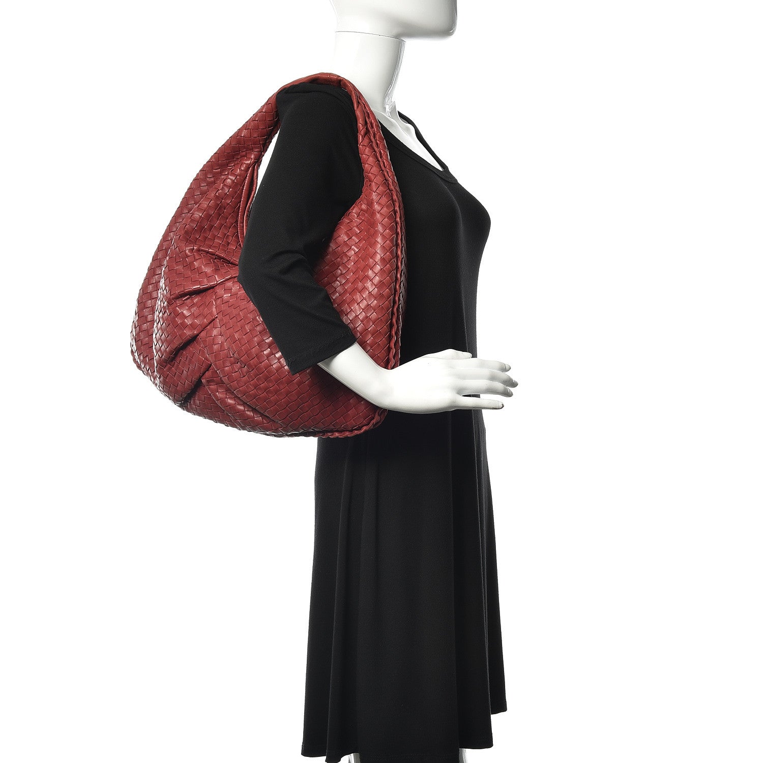 Bottega Veneta Nappa Intrecciato Pleated Large Veneta Hobo Eclipse 2 of 11