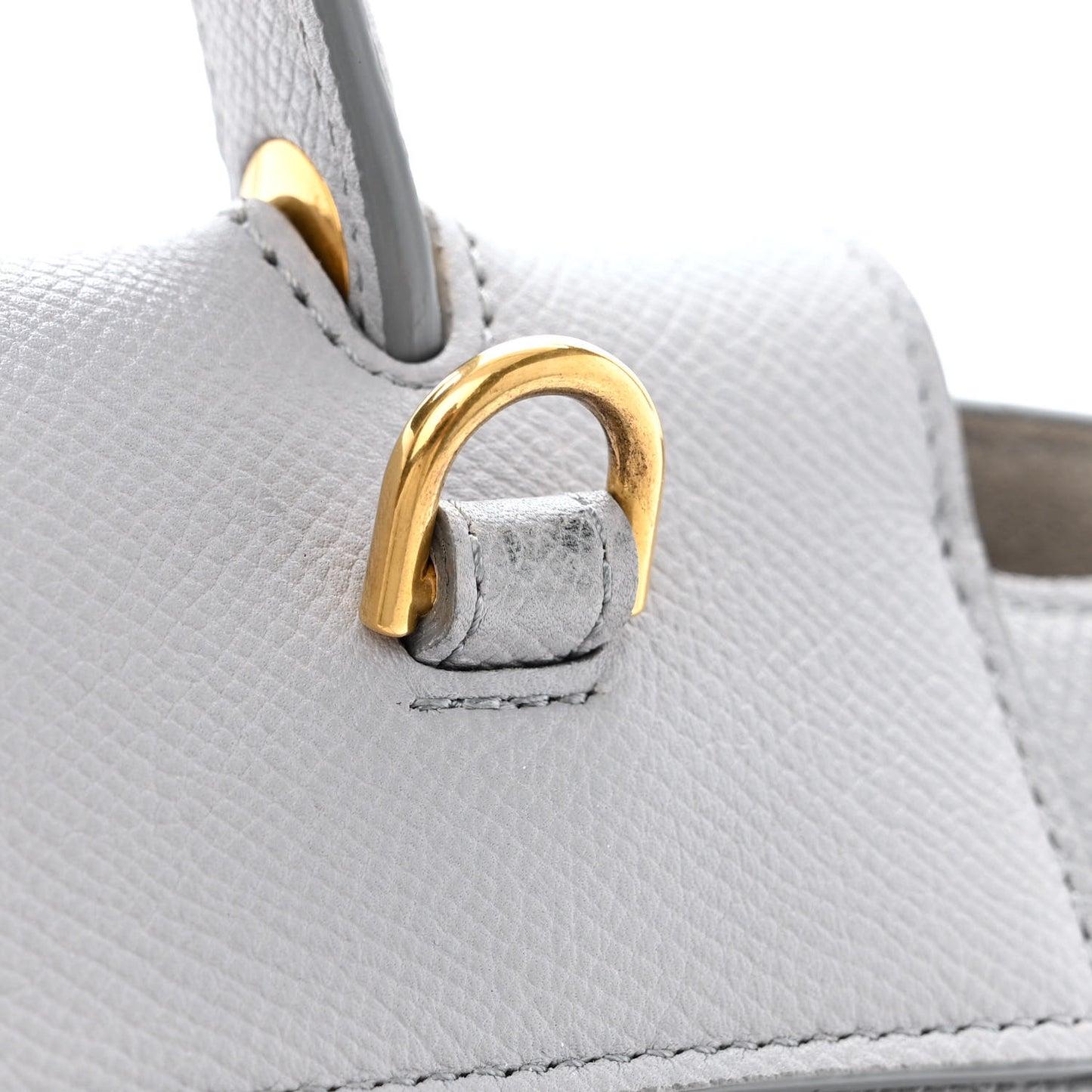 Grained Calfskin Micro Belt Bag Cloud