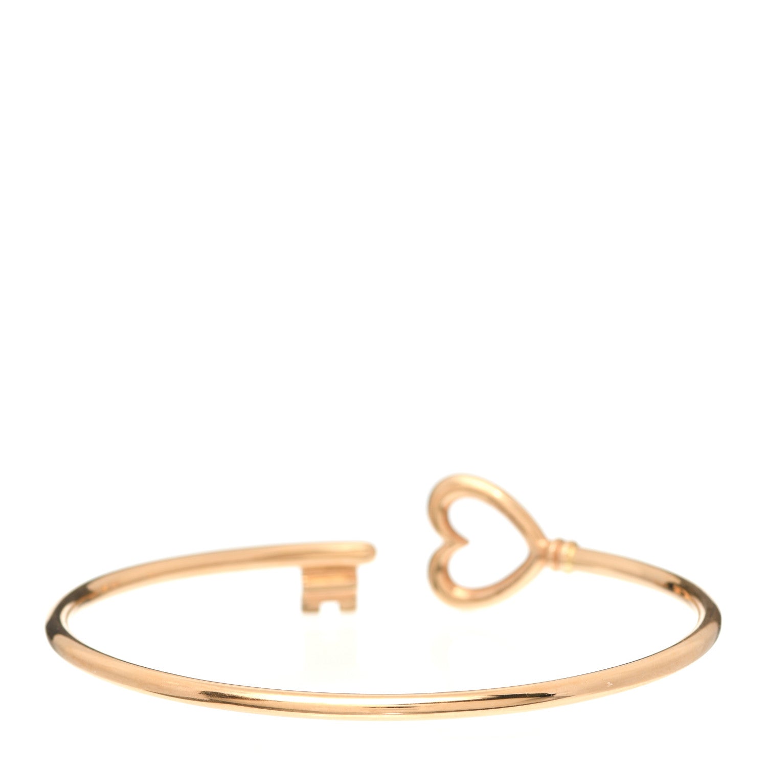 Tiffany 18K Yellow Gold Wire Heart Bracelet 3 of 4