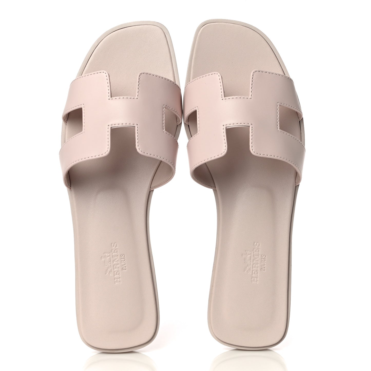 Box Calfskin Oran Sandals 37 Rose Pale