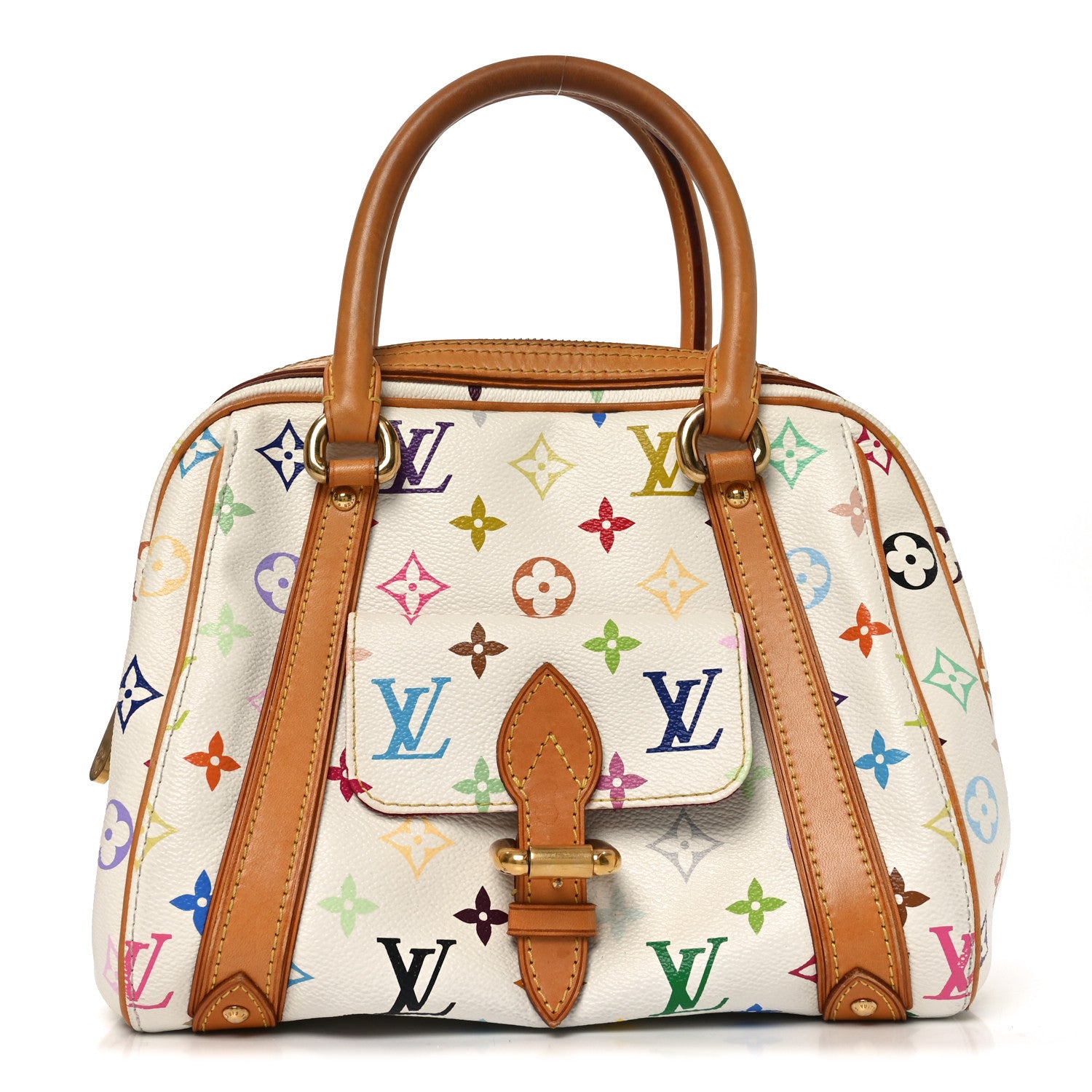 Louis Vuitton Monogram Multicolor Priscilla White 2 of 17