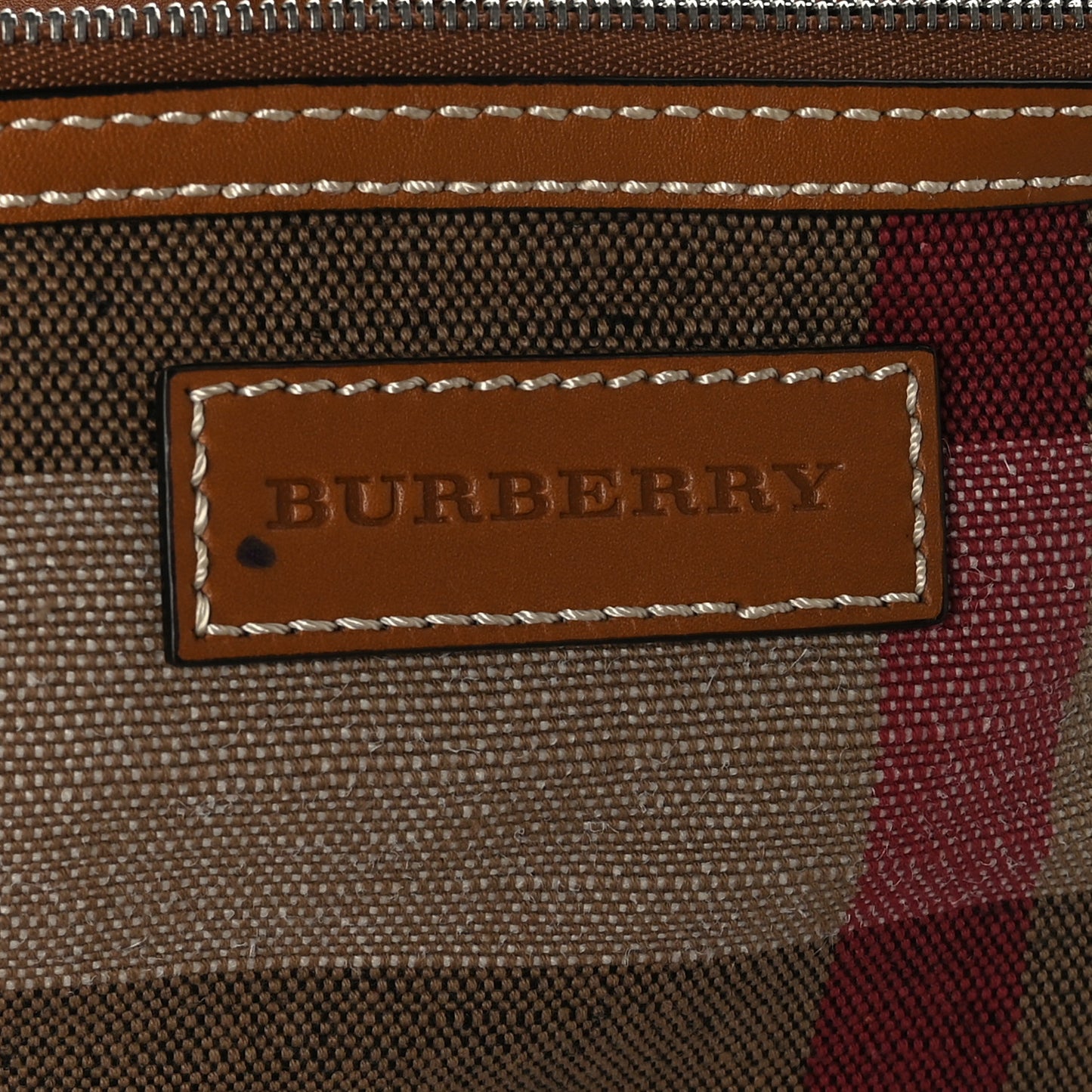 Canvas Mega Check Medium Maidstone Saddle Brown