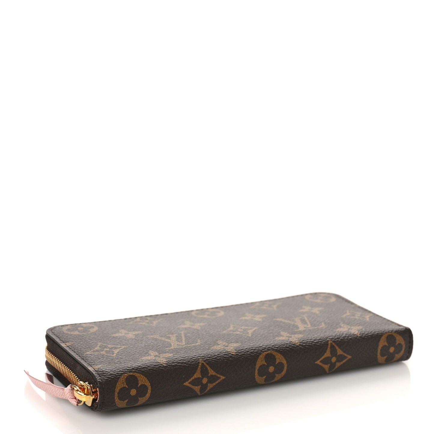 Monogram Clemence Wallet Rose Ballerine