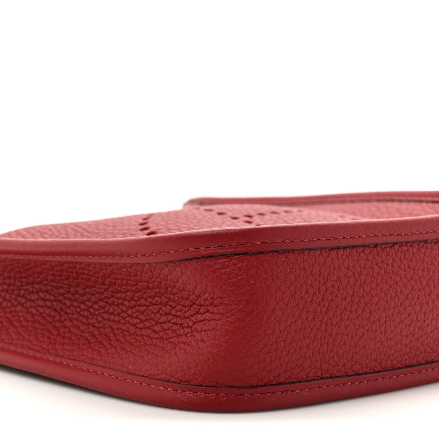 Hermes Taurillon Clemence Evelyne TPM Rouge H 10 of 11