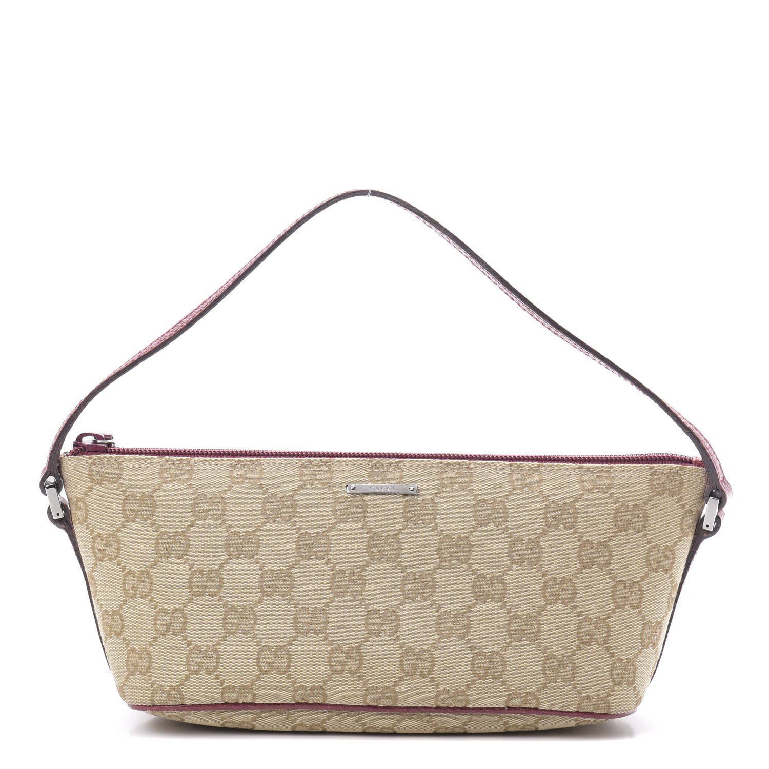 Gucci Monogram Boat Pochette Red 1 of 14