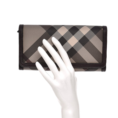 Burberry Smoked Check Penrose Wallet Plum 2 of 7