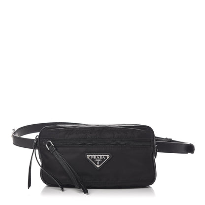 Prada Tessuto Nylon Saffiano Belt Bag Black 1 of 10