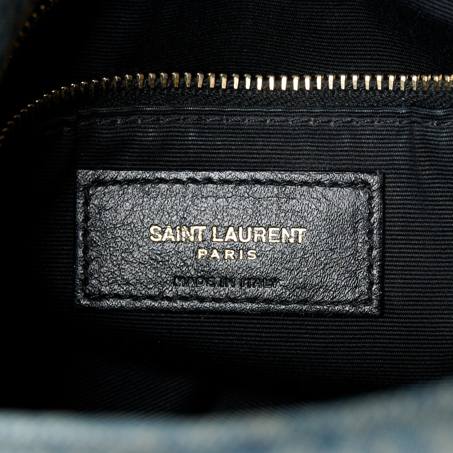 Saint Laurent Denim Quilted Small Loulou Puffer Monogram Chain Satchel Blue Cinnamon 6 of 10