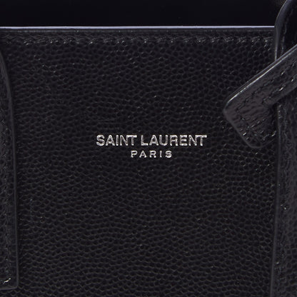 Saint Laurent Grained Calfskin Nano Sac De Jour Black 8 of 9
