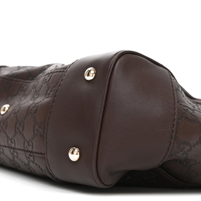 Gucci Guccissima Medium Mayfair Tote  Dark Brown 9 of 9