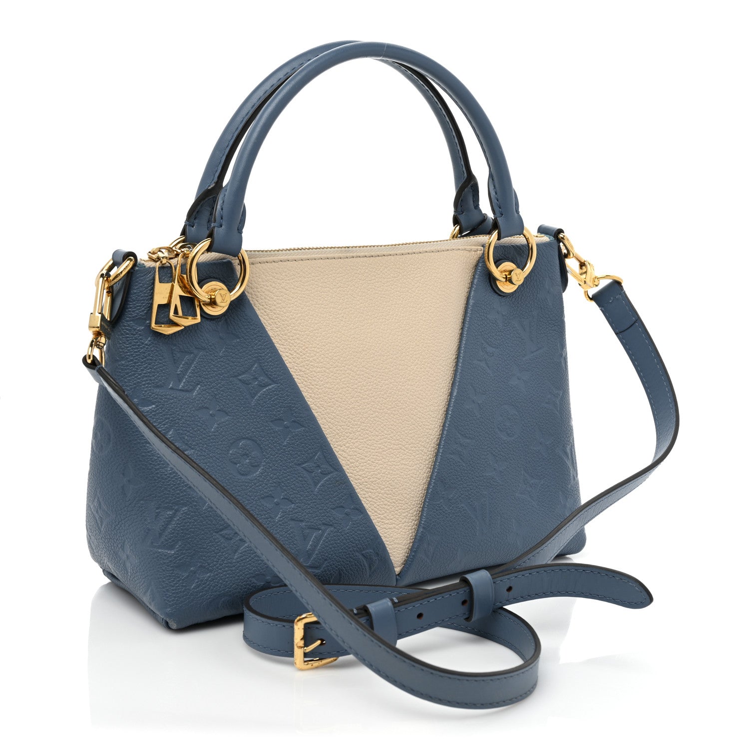 Louis Vuitton Empreinte V Tote BB Denim Creme 2 of 11