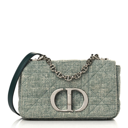 Christian Dior Tweed Macrocannage Small Caro Bag Light Green 1 of 7