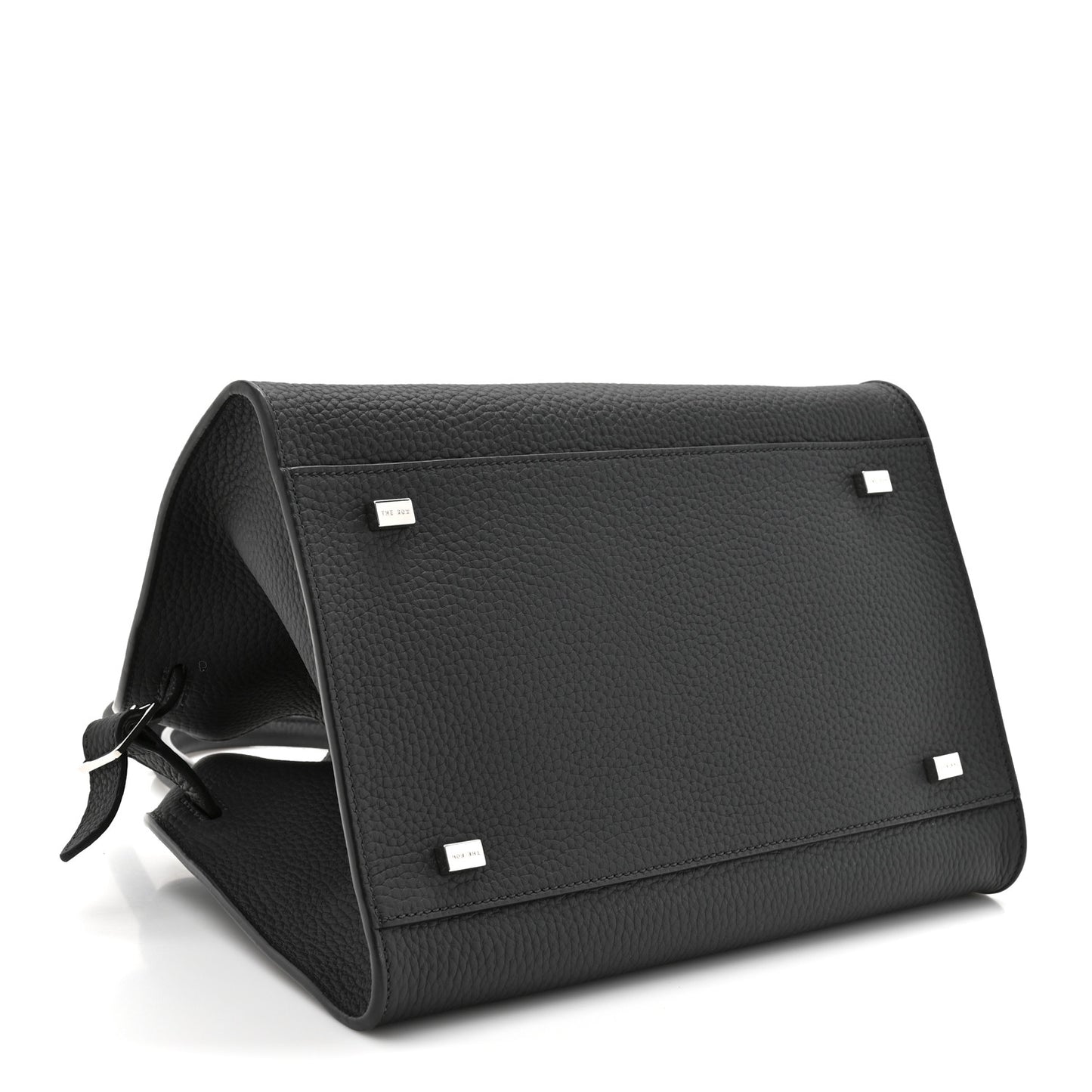 Grained Calfskin Soft Margaux 10 Bag Black