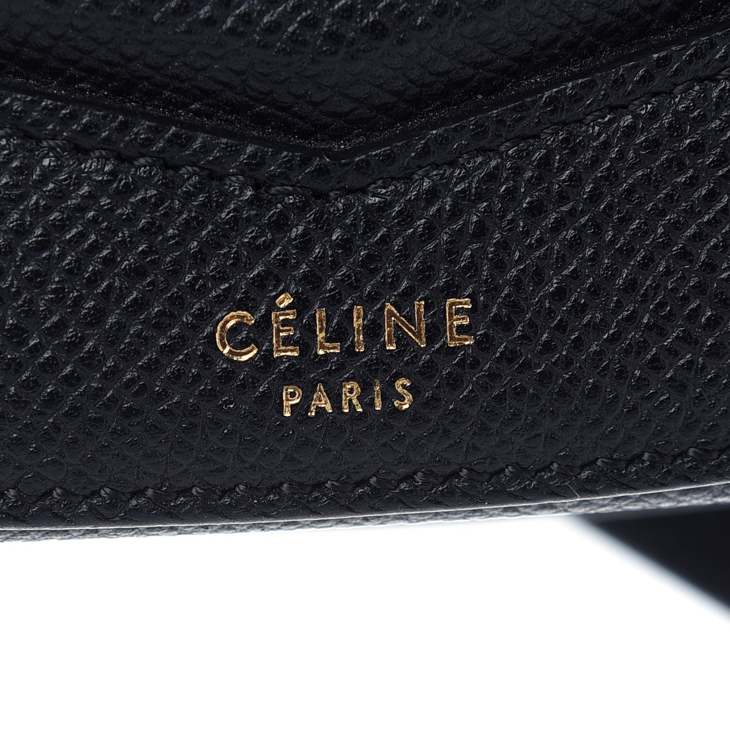Celine Grained Calfskin Small Trotteur Black 6 of 9