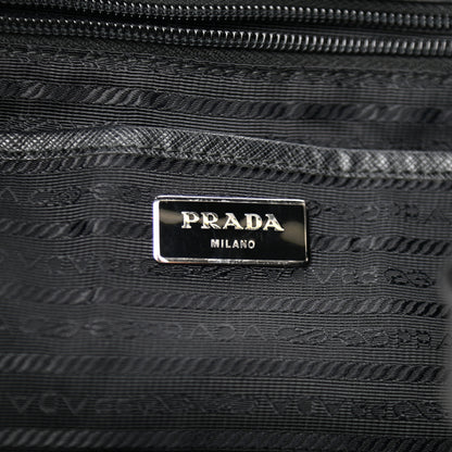 Prada Tessuto Nylon Saffiano Medium Backpack Black 6 of 10