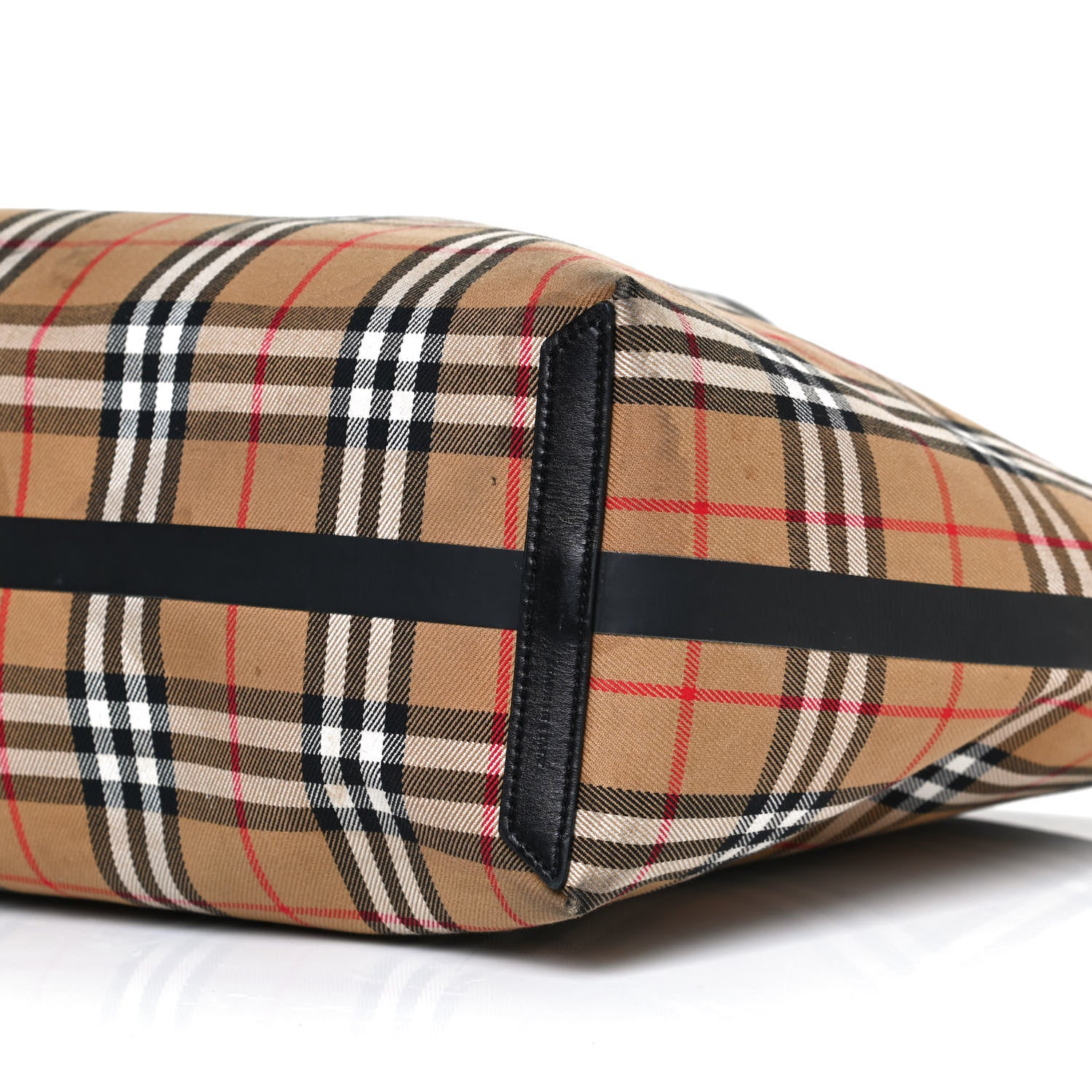 Burberry Vintage Check Medium The Giant Reversible Tote Antique Yellow Bright Red 16 of 20