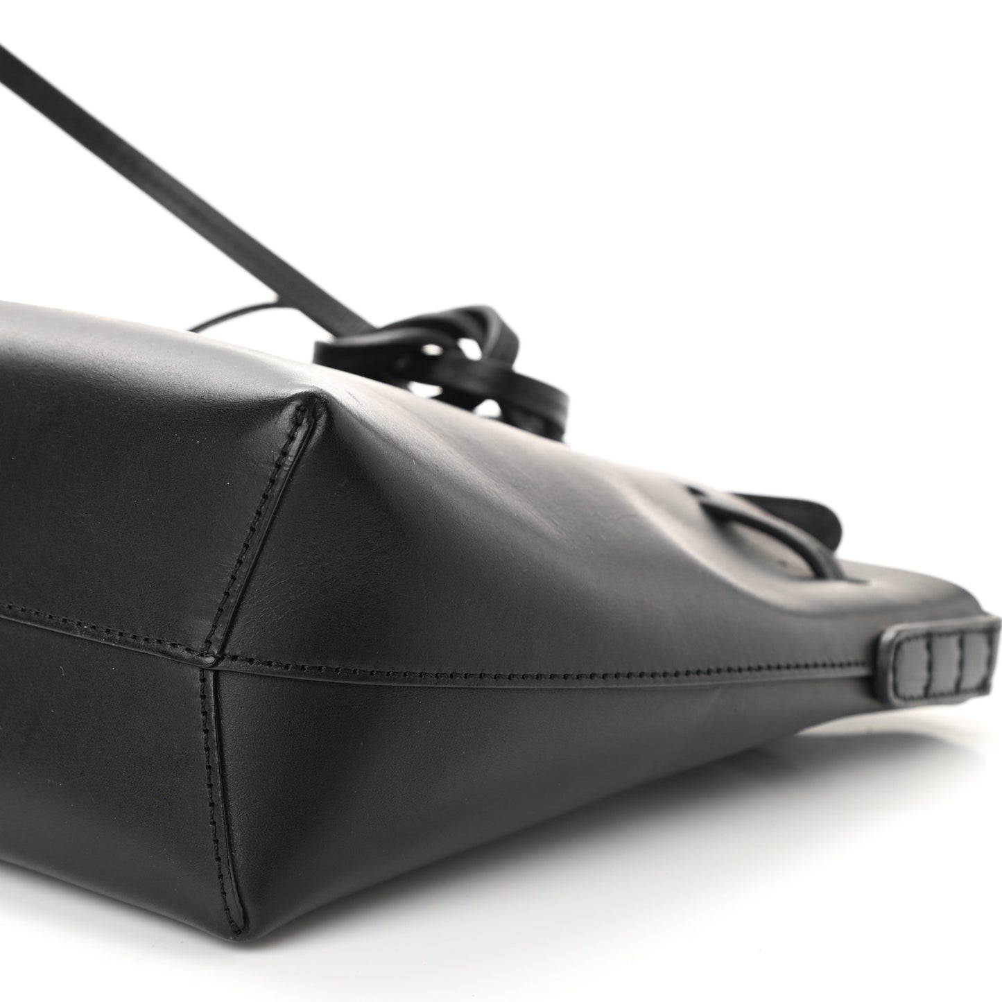Calfskin Mini Bucket Bag Black Ballerina