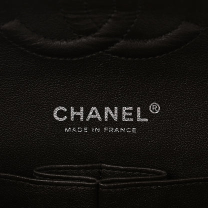 Chanel Lambskin Quilted Tri-Color Medium Double Flap Burgundy 6 of 10