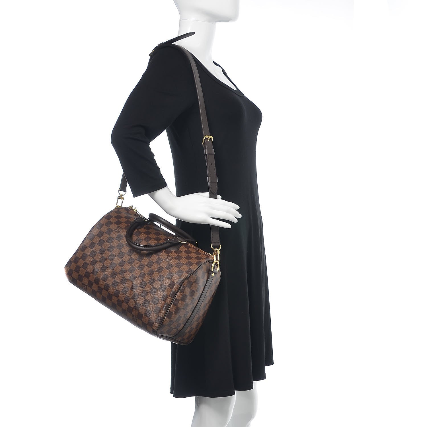 Louis Vuitton Damier Ebene Speedy Bandouliere 30 2 of 12
