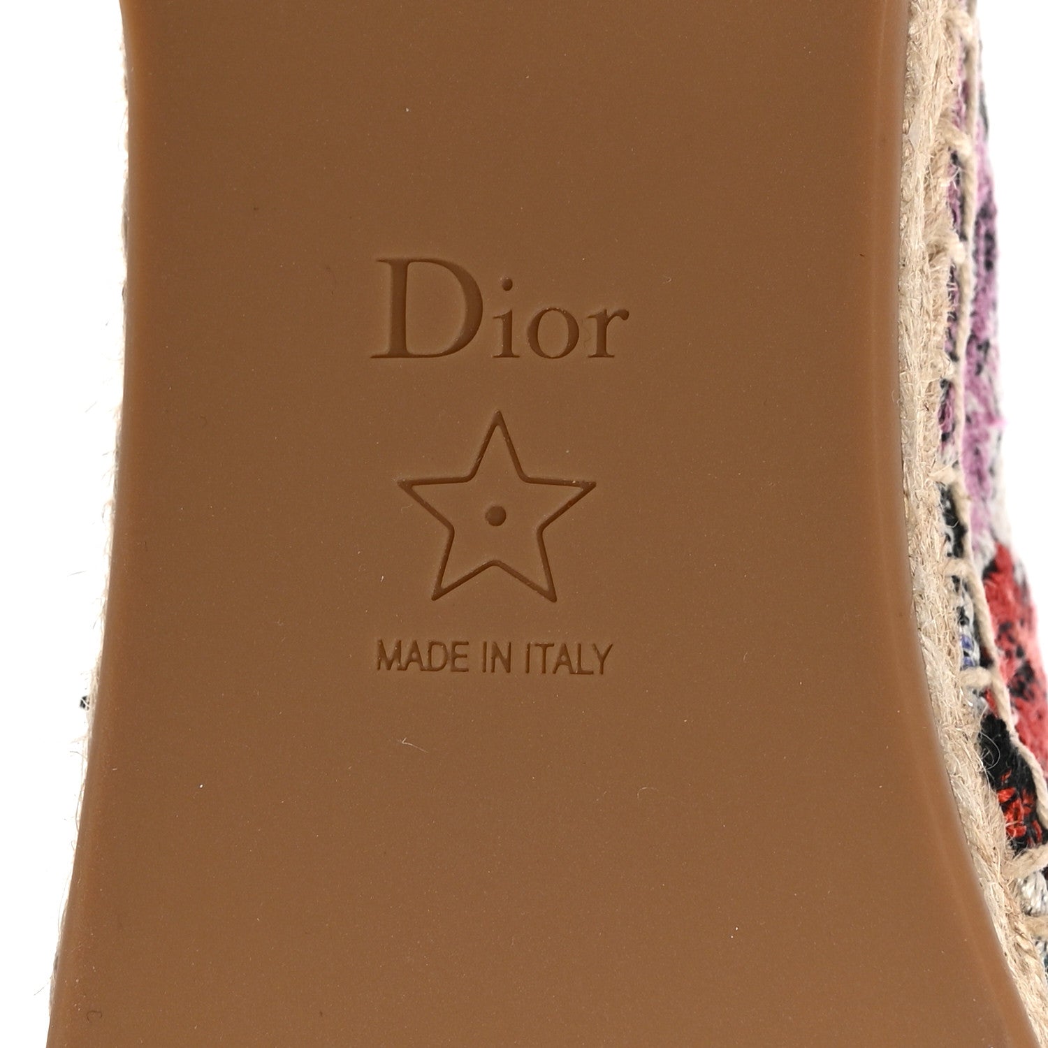 Christian Dior Canvas Mille Fleurs Embroidered Granville Espadrille 36 Multicolor 8 of 8