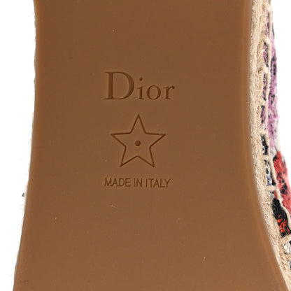 Christian Dior Canvas Mille Fleurs Embroidered Granville Espadrille 36 Multicolor 8 of 8