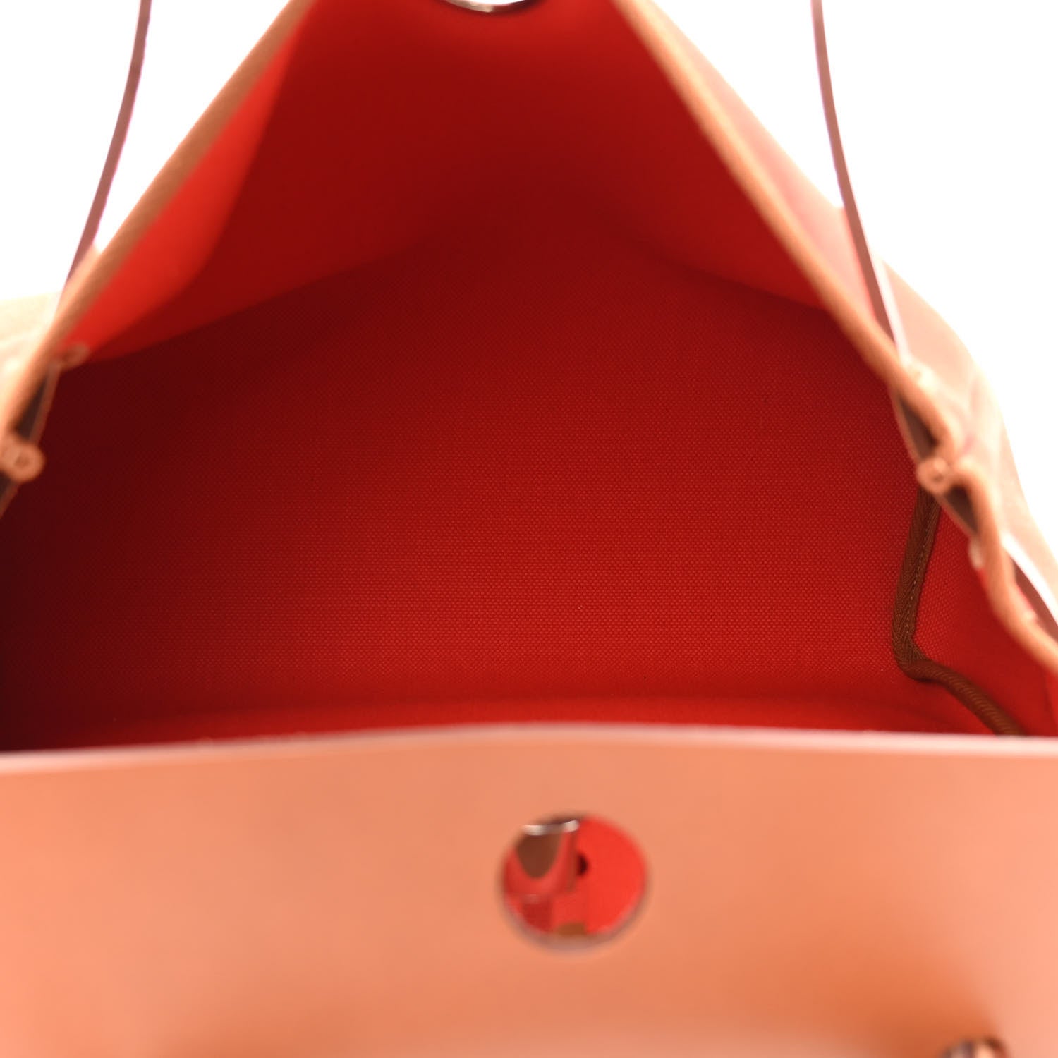 Hermes Vache Hunter Toile Herbag Zip 31 PM Capucine Fauve 6 of 12