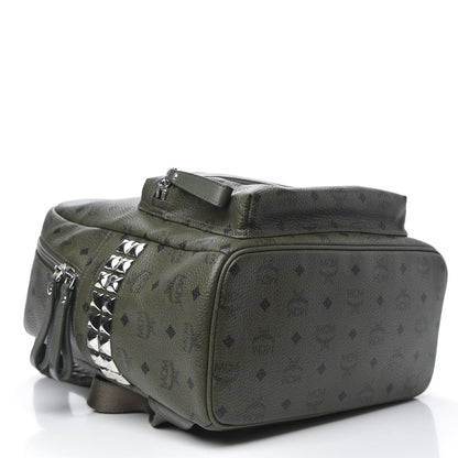 MCM Visetos Medium Side Studs Stark Backpack Rosin 3 of 9