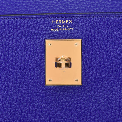 Hermes Togo Kelly Retourne 32 Bleu Electrique 16 of 30