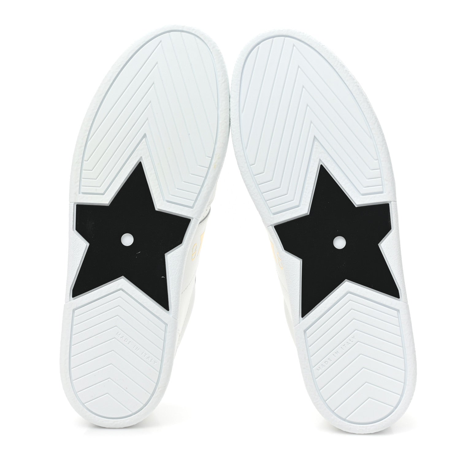Christian Dior Calfskin Suede Dior Star Low Top Sneakers 37.5 White Black 5 of 8