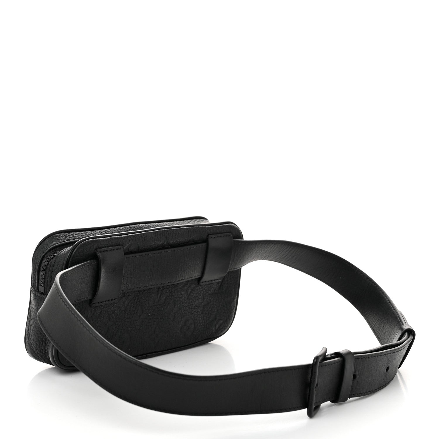 Louis Vuitton Taurillon Monogram Uniformes Solar Ray Soft Pochette Volga Belt Bag Black 3 of 11
