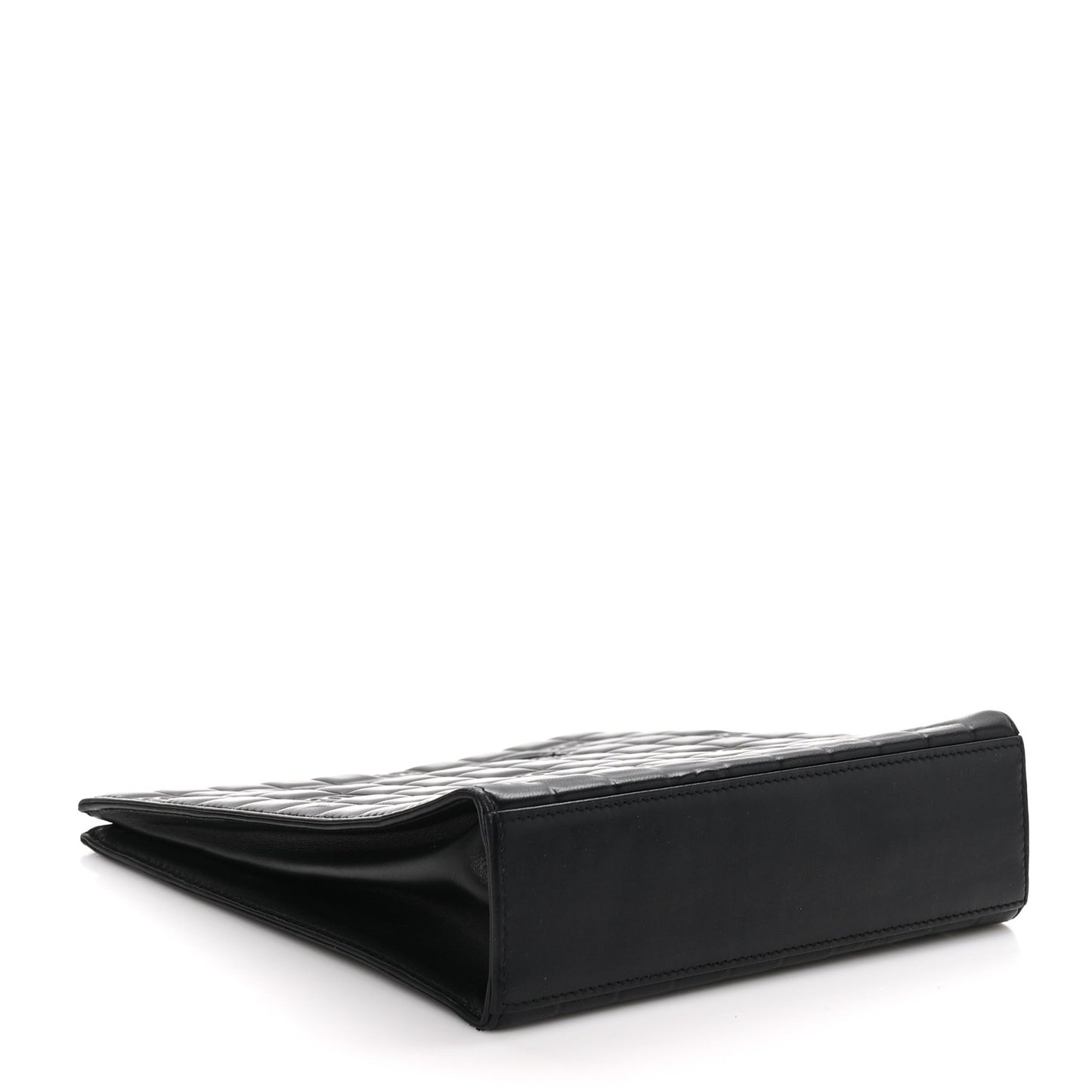 Lambskin CC Chocolate Bar Shoulder Bag Black
