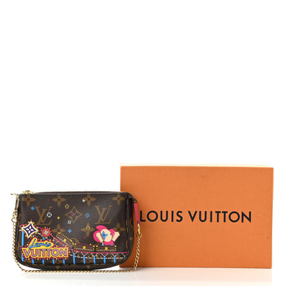 Louis Vuitton Monogram 2020 Christmas Animation Roller Coaster Mini Pochette Accessories Pivoine 8 of 8