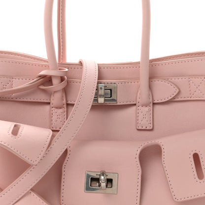 Balenciaga Smooth Calfskin Mini Bel Air Carry All Bag Suede Pink 6 of 8