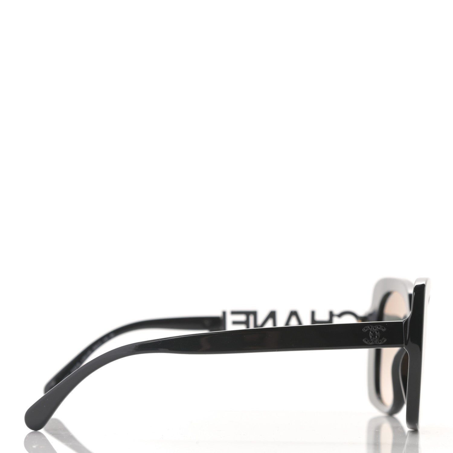 Chanel Acetate Strass Square Sunglasses 5422 Black 3 of 8