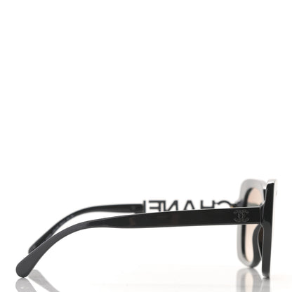 Chanel Acetate Strass Square Sunglasses 5422 Black 3 of 8