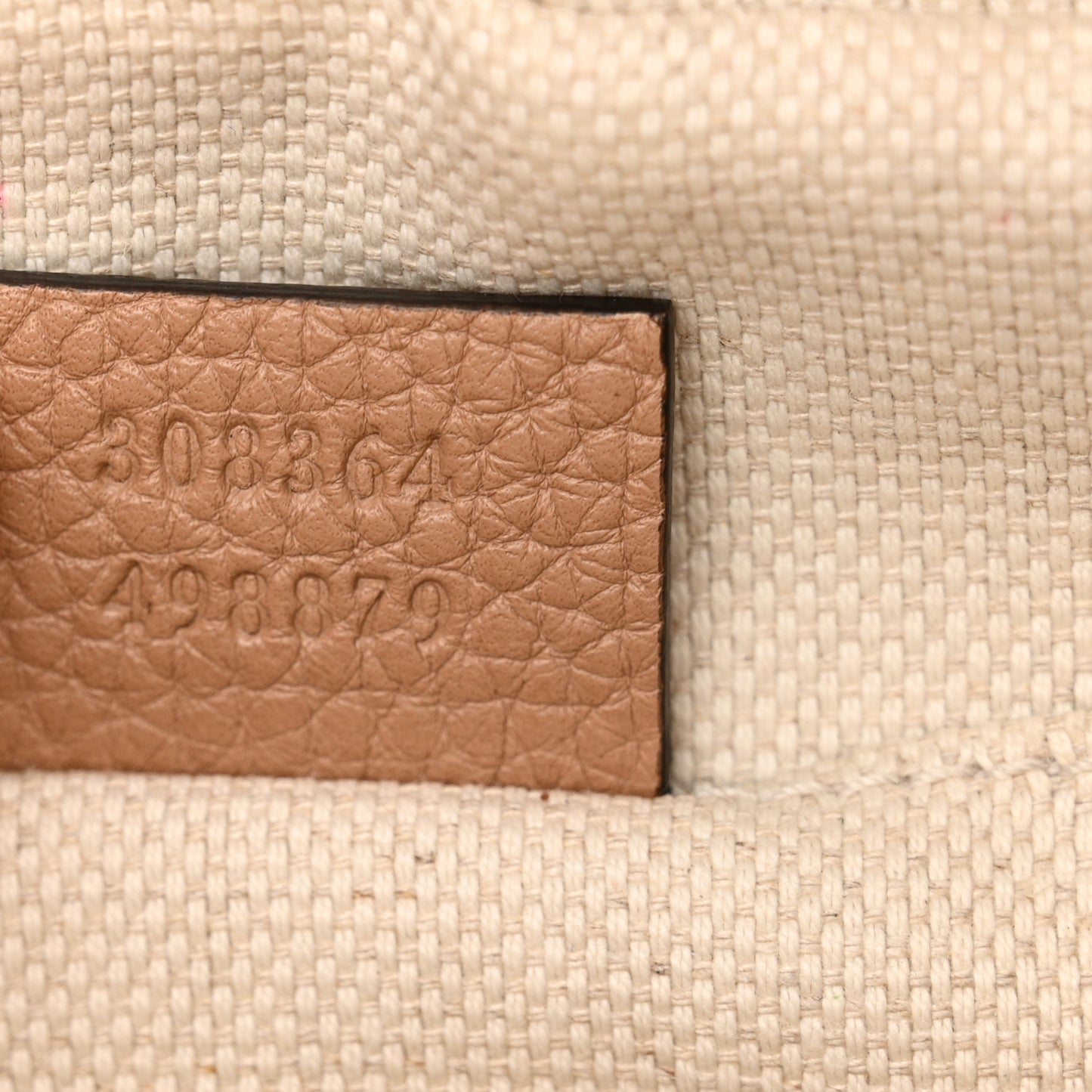 Pebbled Calfskin Small Soho Disco Bag Camelia