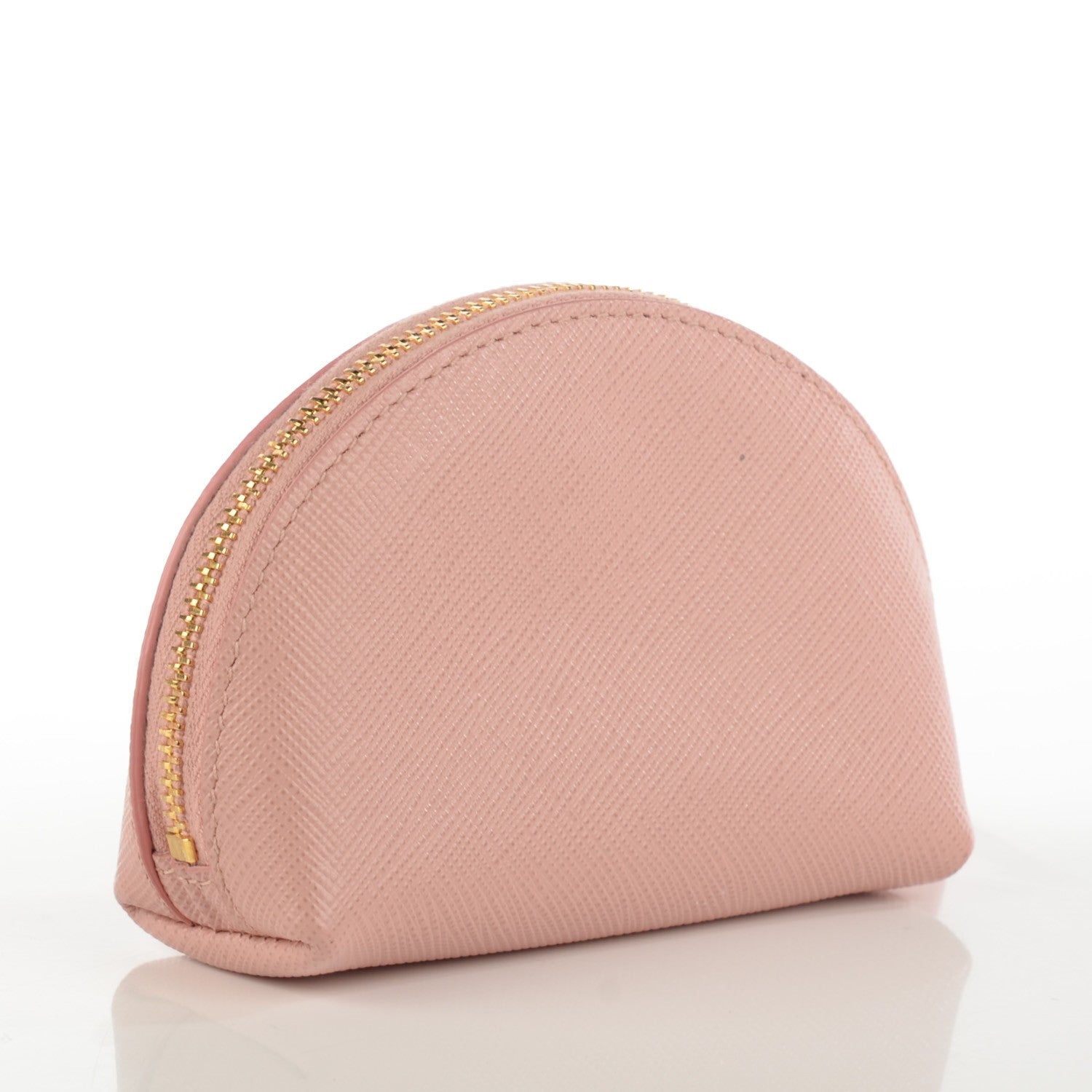 Prada Saffiano Metal Coin Purse Orchidea 3 of 7