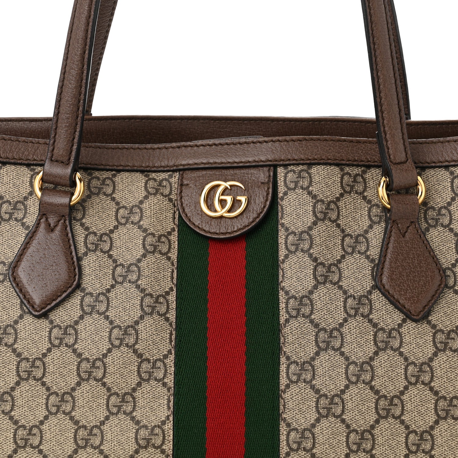 Gucci GG Supreme Monogram Medium Ophidia Shopping Tote Brown 8 of 11