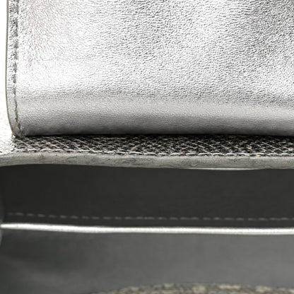 Louis Vuitton Lizard Mini Capucines Argento 12 of 16