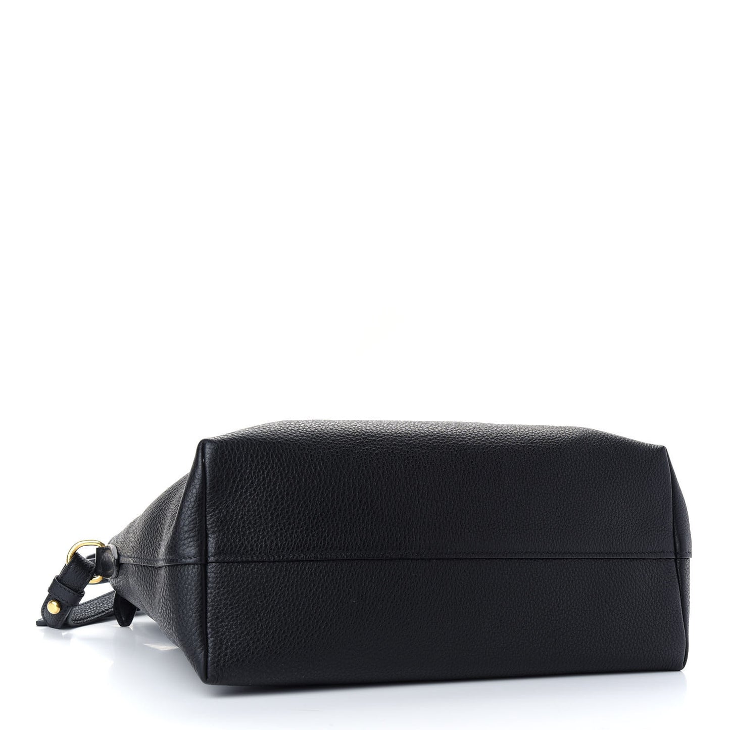 Vitello Daino Shopping Tote Black
