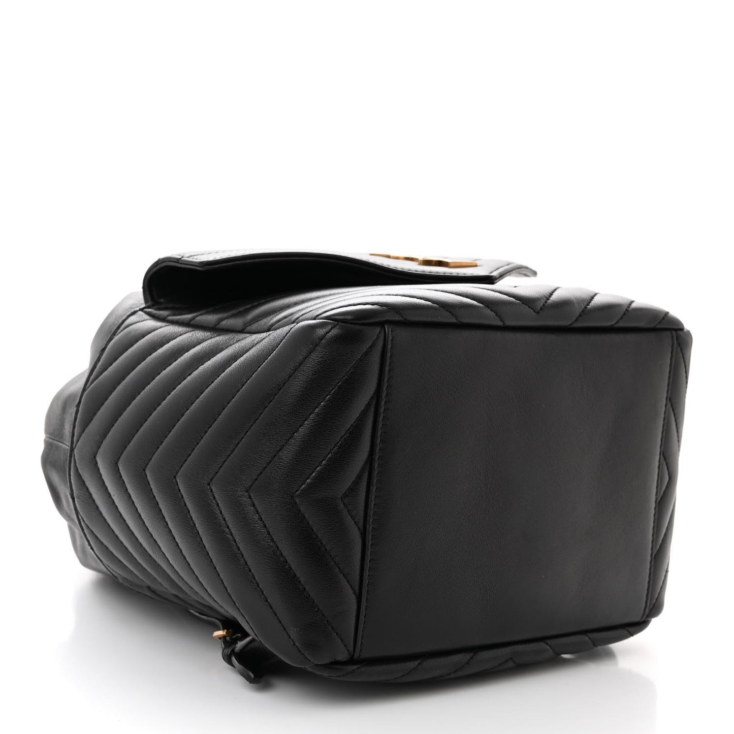 Lambskin Matelasse Monogram Joe Backpack Black