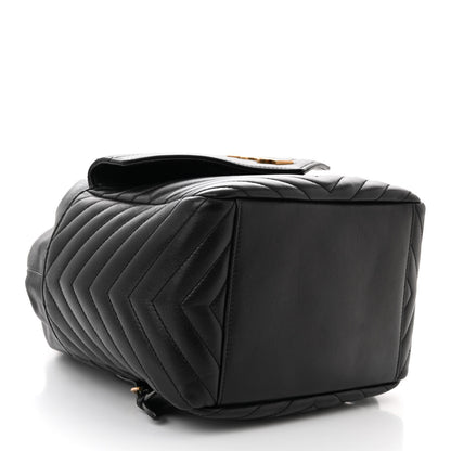 Saint Laurent Lambskin Matelasse Monogram Joe Backpack Black 4 of 10